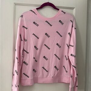 Pink Forever 21 Paranoid Long Sleeve Tee Size Small